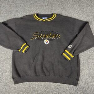 VTG 90's Starter Pittsburgh Steelers Embroidered Crewneck Sweatshirt XL USA